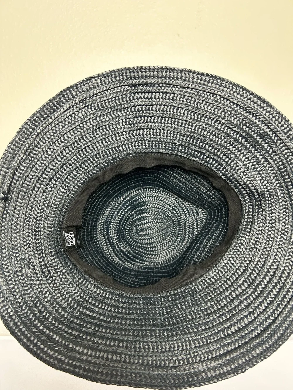 Toteme Panama Hat Black Straw Fedora Wide Brim NWOT
